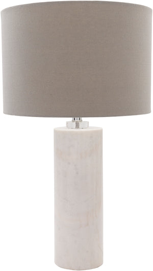 Roland RND-100 Modern Linen, Marble Table Lamp RND100-TBL Light Gray, N/A Linen, Marble 26"H x 15"W x 15"D