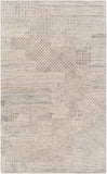 Rosario ROA-2304 Modern Polyester, Wool Rug ROA2304-81012 Charcoal, Medium Gray, Taupe, Beige 80% Polyester, 20% Wool 8'10" x 12'