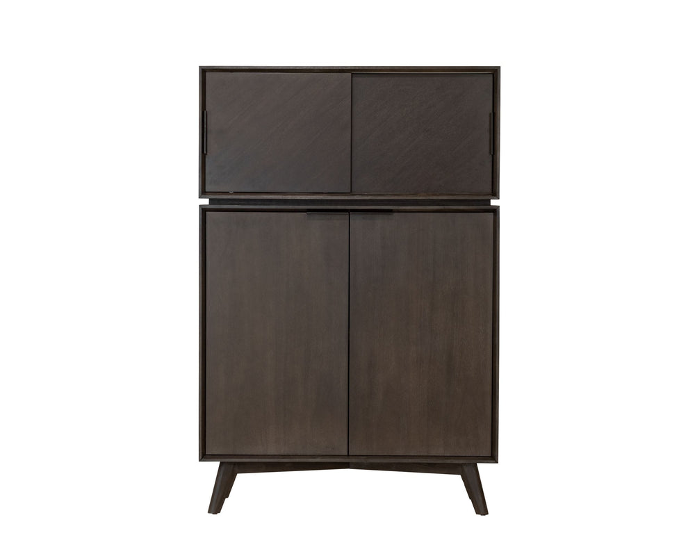 VIG Furniture Modrest Roger - Mid-century Tall Buffet VGWDSANTI-DK-BRN