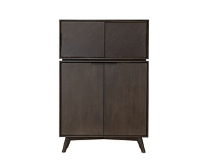 VIG Furniture Modrest Roger - Mid-century Tall Buffet VGWDSANTI-DK-BRN