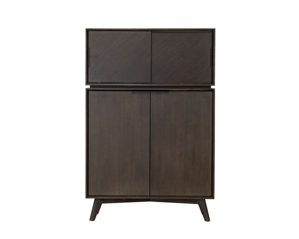 VIG Furniture Modrest Roger - Mid-century Tall Buffet VGWDSANTI-DK-BRN