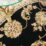 Nourison Nourison 2000 2022 Persian Handmade Tufted Indoor Area Rug Black 7'6" x 9'6" OVAL 99446720733