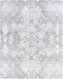 Roma ROM-2305 Cottage Polypropylene Rug ROM2305-71010 Medium Gray, Light Gray, White 100% Polypropylene 7'10" x 10'