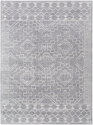 Roma ROM-2330 Global Polypropylene Rug ROM2330-9123 Medium Gray, Light Gray, White 100% Polypropylene 9' x 12'3"