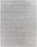 Roma ROM-2333 Global Polypropylene Rug ROM2333-71010 Medium Gray, White 100% Polypropylene 7'10" x 10'