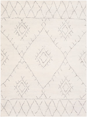 Roma ROM-2337 Global Polypropylene Rug ROM2337-9123 White, Medium Gray 100% Polypropylene 9' x 12'3"