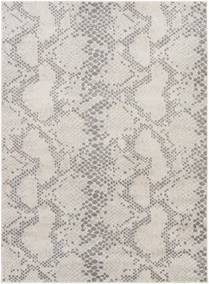 Roma ROM-2369 Modern Polypropylene Rug ROM2369-9123 Medium Gray, Cream, Light Gray, Charcoal 100% Polypropylene 9' x 12'3"