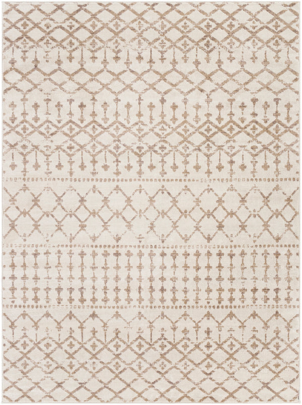 Roma ROM-2378 Global Polypropylene Rug ROM2378-9123 Cream, Camel 100% Polypropylene 9' x 12'3"