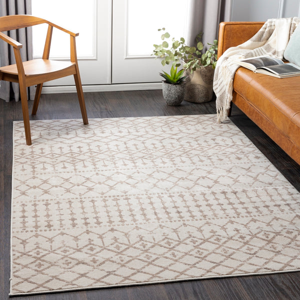 Roma ROM-2378 Global Polypropylene Rug ROM2378-9123 Cream, Camel 100% Polypropylene 9' x 12'3"
