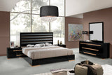 VIG Furniture Nova Domus Romeo Italian Modern Black & Rosegold Mirror VGACROMEO-MIR