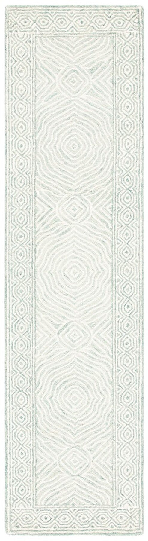 Safavieh Roslyn 351 Handtufted 100% Wool Rug Green / Blue ROS351J-9
