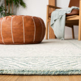 Safavieh Roslyn 351 Handtufted 100% Wool Rug Green / Blue ROS351J-9
