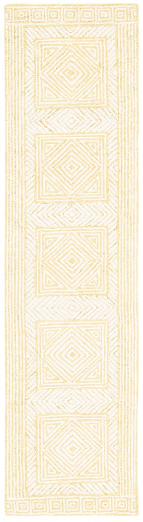 Safavieh Roslyn 352 Handtufted 100% Wool Rug Yellow / Ivory ROS352C-9