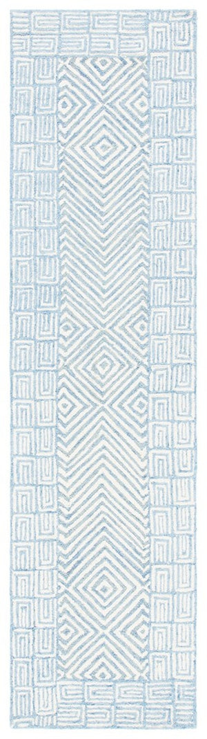 Safavieh Roslyn 353 Handtufted 100% Wool Rug Light Blue / Ivory ROS353M-9