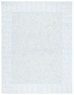 Safavieh Roslyn 353 Handtufted 100% Wool Rug Light Blue / Ivory ROS353M-9