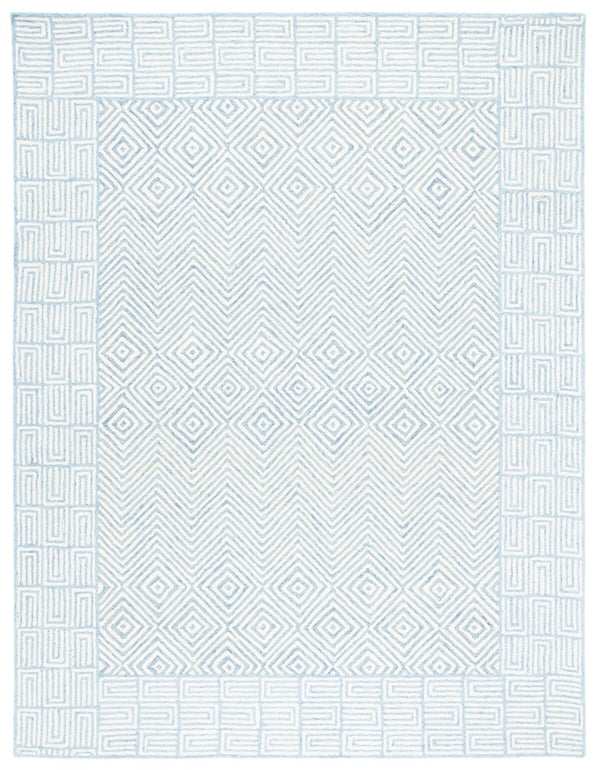 Safavieh Roslyn 353 Handtufted 100% Wool Rug Light Blue / Ivory ROS353M-9
