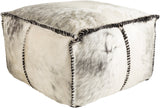 Ranger RRPF-001 Traditional Hair On Hide, Polyester/Polyfill, Cotton Pouf RRPF001-222213 Black, Medium Gray, White 100% Hair On Hide, 100% Hair On Hide, 100% Polyester/Polyfill, 100% Cotton 13"H x 22"W x 22"D