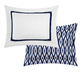 Trace Navy Queen 9pc Comforter set