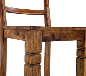 Porter Designs Taos Solid Sheesham Wood Natural Bar Stool Brown 07-196-24-1114H-1