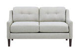 Porter Designs Mellon Tufted Modern Loveseat Cream 01-207C-02-1651