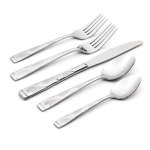 Tuscany 45 Piece Everyday Flatware Set, Service For 8