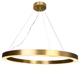 Bethel Antique Brass LED Chandelier in Metal & Acrylic