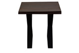 Porter Designs Manzanita Live Edge Solid Acacia Wood Natural End Table Gray 05-196-07-2330X-KIT