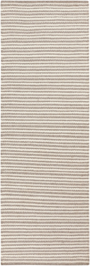 Ravena RVN-3006 Cottage Wool Rug RVN3006-268 Cream, Camel 100% Wool 2'6" x 8'