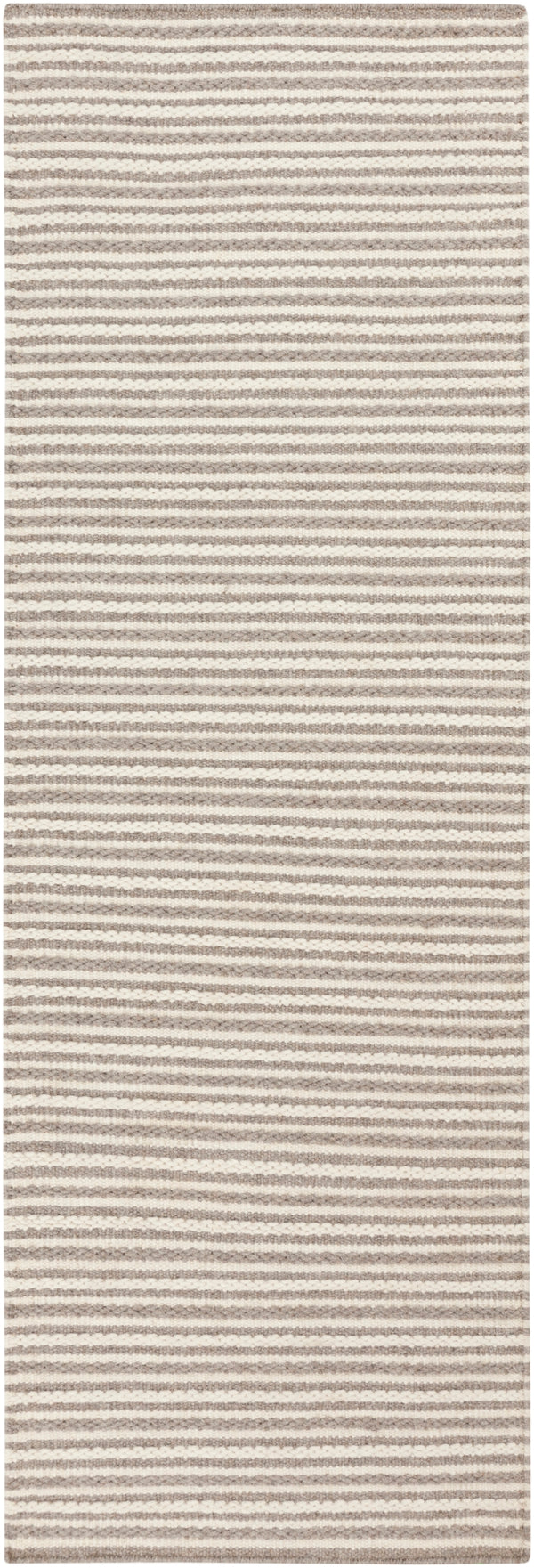 Ravena RVN-3006 Cottage Wool Rug RVN3006-268 Cream, Camel 100% Wool 2'6" x 8'