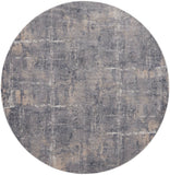 Nourison Rustic Textures RUS06 Painterly Machine Made Power-loomed Indoor Area Rug Grey/Beige 7'10" x round 99446835963