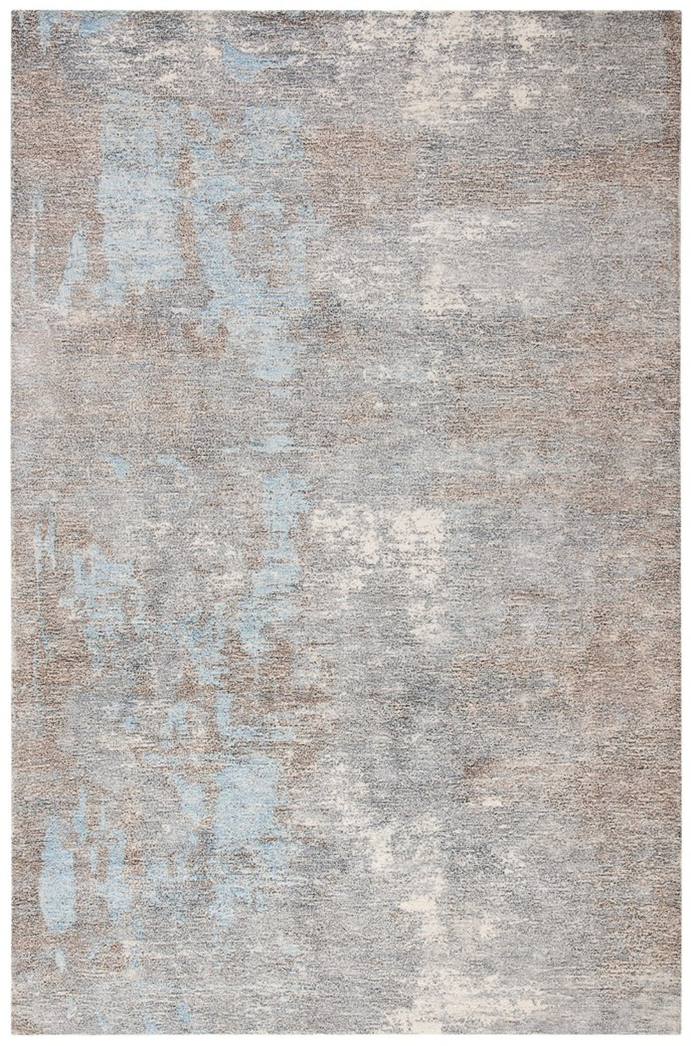 Restoration Vintage Restoration Vintage 113 Contemporary Hand Tufted 50% Wool, 50% Viscose Pile Rug Grey / Blue