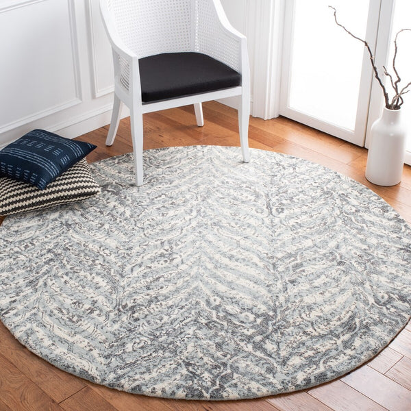 Safavieh Restoration Vintage 115 Hand Tufted 50% Wool and 50% Viscose Pile Rug RVT115A-8