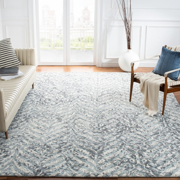 Safavieh Restoration Vintage 115 Hand Tufted 50% Wool and 50% Viscose Pile Rug RVT115A-8