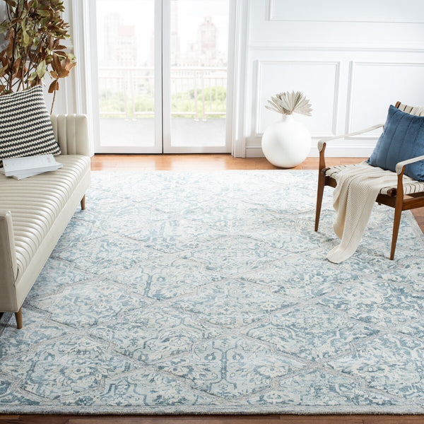 Safavieh Restoration Vintage 116 Hand Tufted 50% Wool and 50% Viscose Pile Rug RVT116M-8