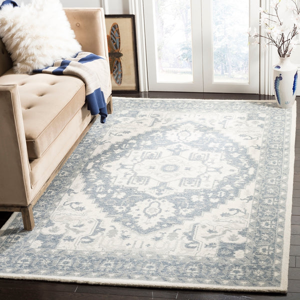 Safavieh Restoration Vintage 402 Hand Tufted Wool and Viscose Rug RVT402F-3