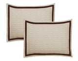 Birmingham Beige Queen 3pc Quilt Set