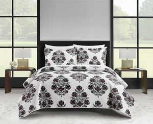 Chic Home Morris Quilt Set Grey King