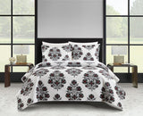 Chic Home Morris Bed In a Bag Quilt Set Grey King