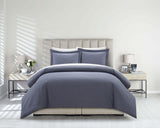 Laurel Navy Twin 5pc Duvet Set