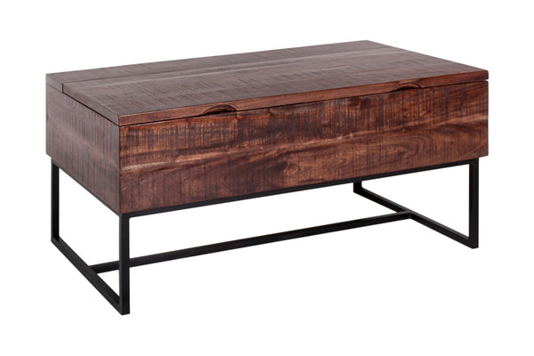 Porter Designs Lakewood Solid Acacia Wood Transitional Coffee Table Brown 05-190-04-0808