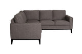 Porter Designs Wyatt Polyester with Wood Trim Contemporary Sectional Gray 01-216-11-3040-KIT