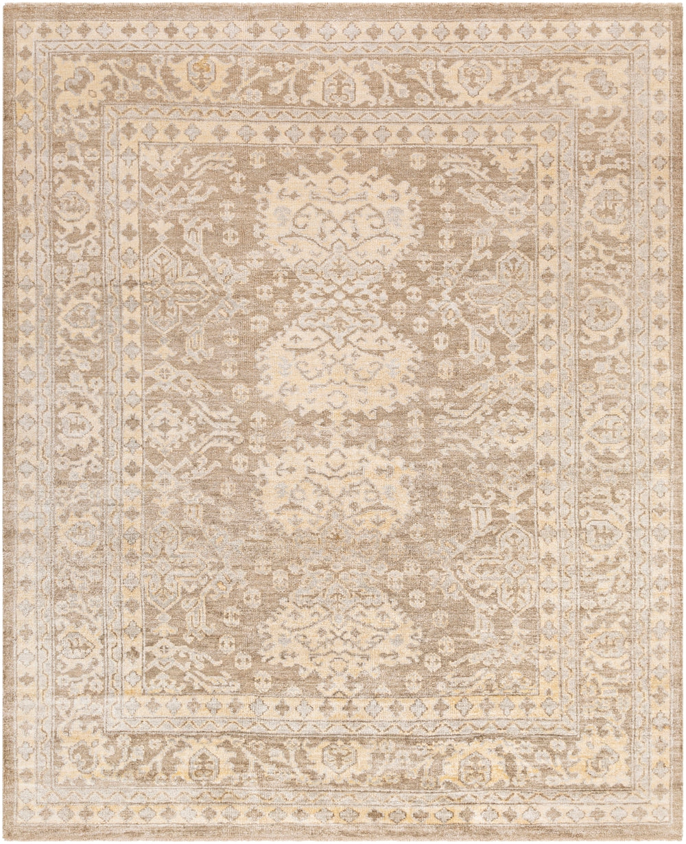 Royal RYL-2301 Traditional Viscose Rug RYL2301-912 Wheat, Butter, Light Gray, Khaki 100% Viscose 9' x 12'