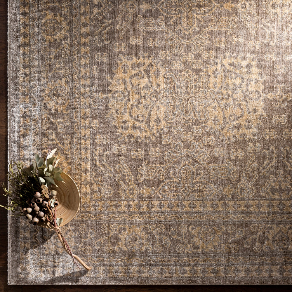 Royal RYL-2301 Traditional Viscose Rug RYL2301-912 Wheat, Butter, Light Gray, Khaki 100% Viscose 9' x 12'