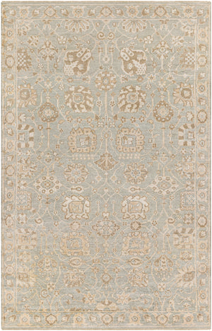 Royal RYL-2304 Traditional Viscose Rug RYL2304-912 Sage, Butter, Khaki, Beige 100% Viscose 9' x 12'