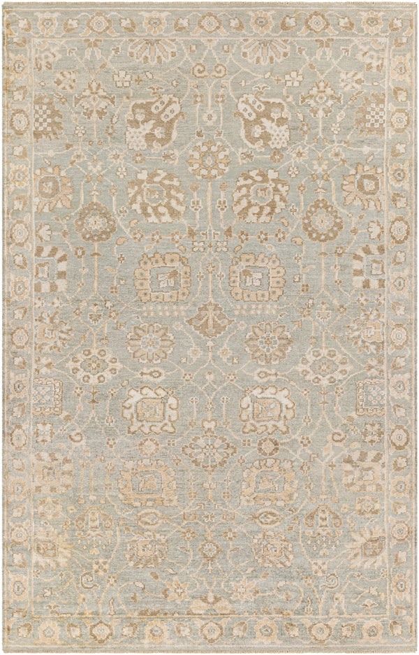 Royal RYL-2304 Traditional Viscose Rug RYL2304-912 Sage, Butter, Khaki, Beige 100% Viscose 9' x 12'