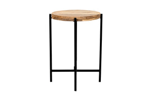 Porter Designs Camden Solid Wood Transitional End Table Natural 05-215-08-4016