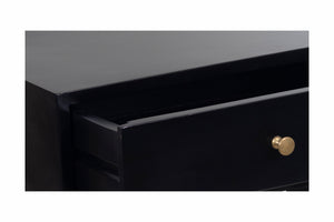 Porter Designs Capri Solid Wood Modern Nightstand Black 04-108-04-6841