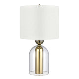 Park Plaza 21'' High 1-Light Table Lamp - Clear