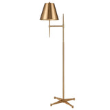 Otus 65'' High 1-Light Floor Lamp - Aged Brass