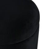 Raina Ottoman - Black